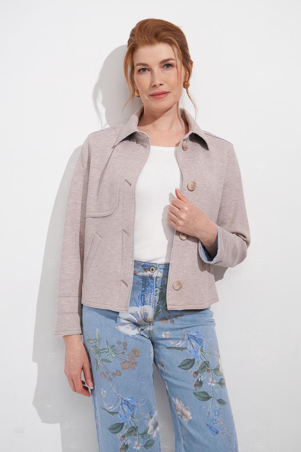 Жакет Bianca приталенный бежевый