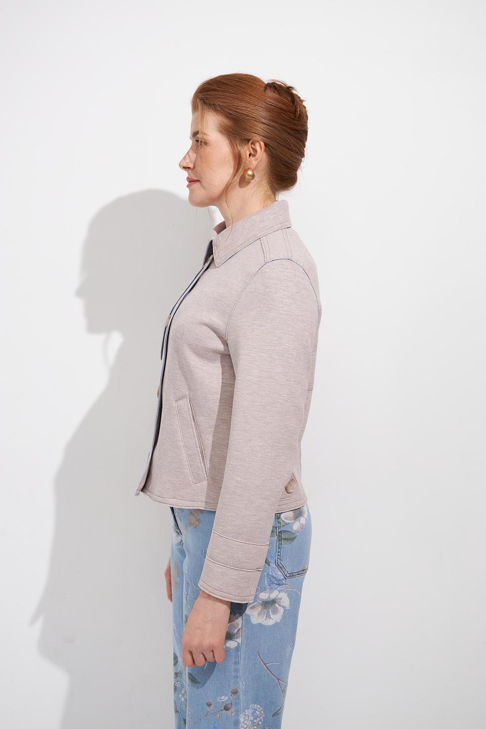 Жакет Bianca приталенный бежевый