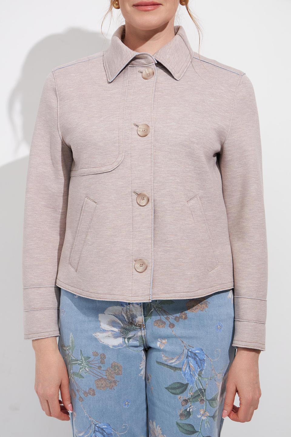 Жакет Bianca приталенный бежевый