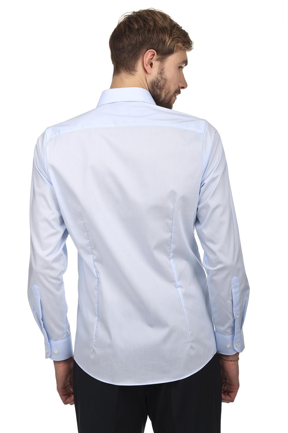 Рубашка Olymp голубая Slim Fit