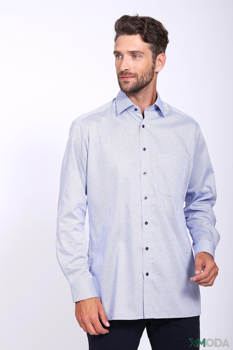 Рубашка Olymp men голубая приталенная
