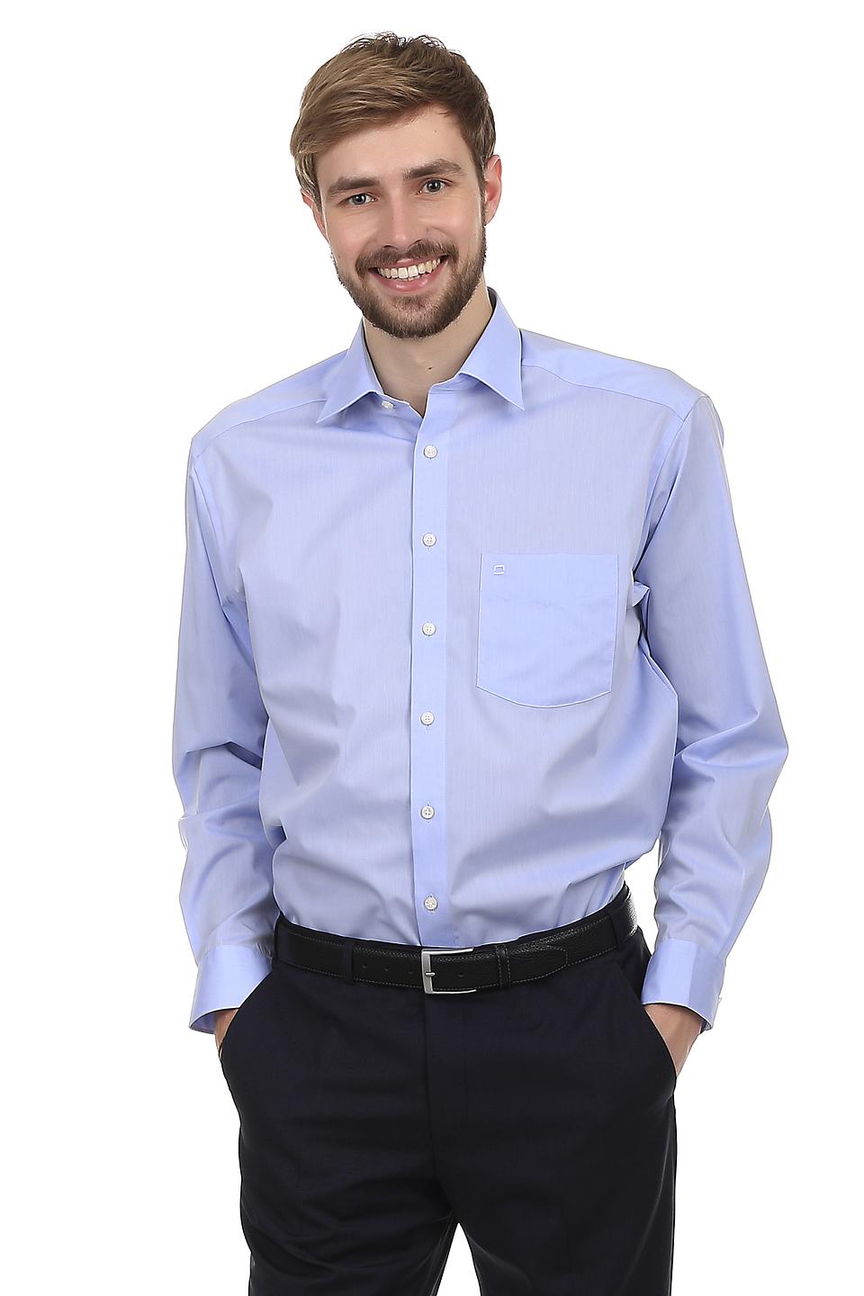 Рубашка Olymp голубая приталенная