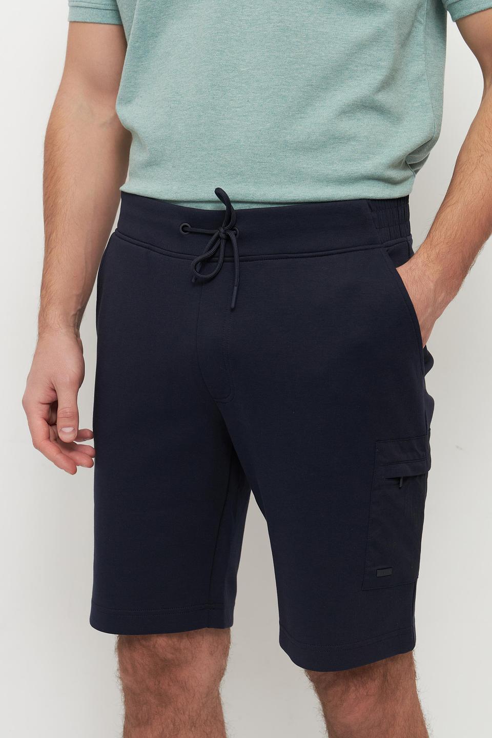 Шорты Bugatti темно-синие с карманами