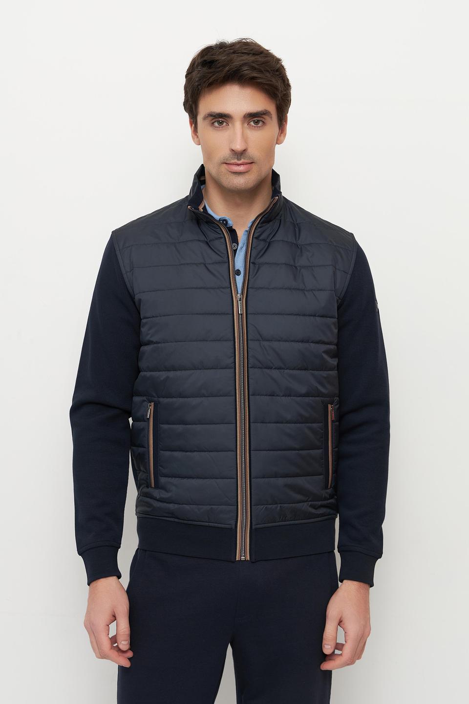 Кардиган Bugatti стеганый темно-синий