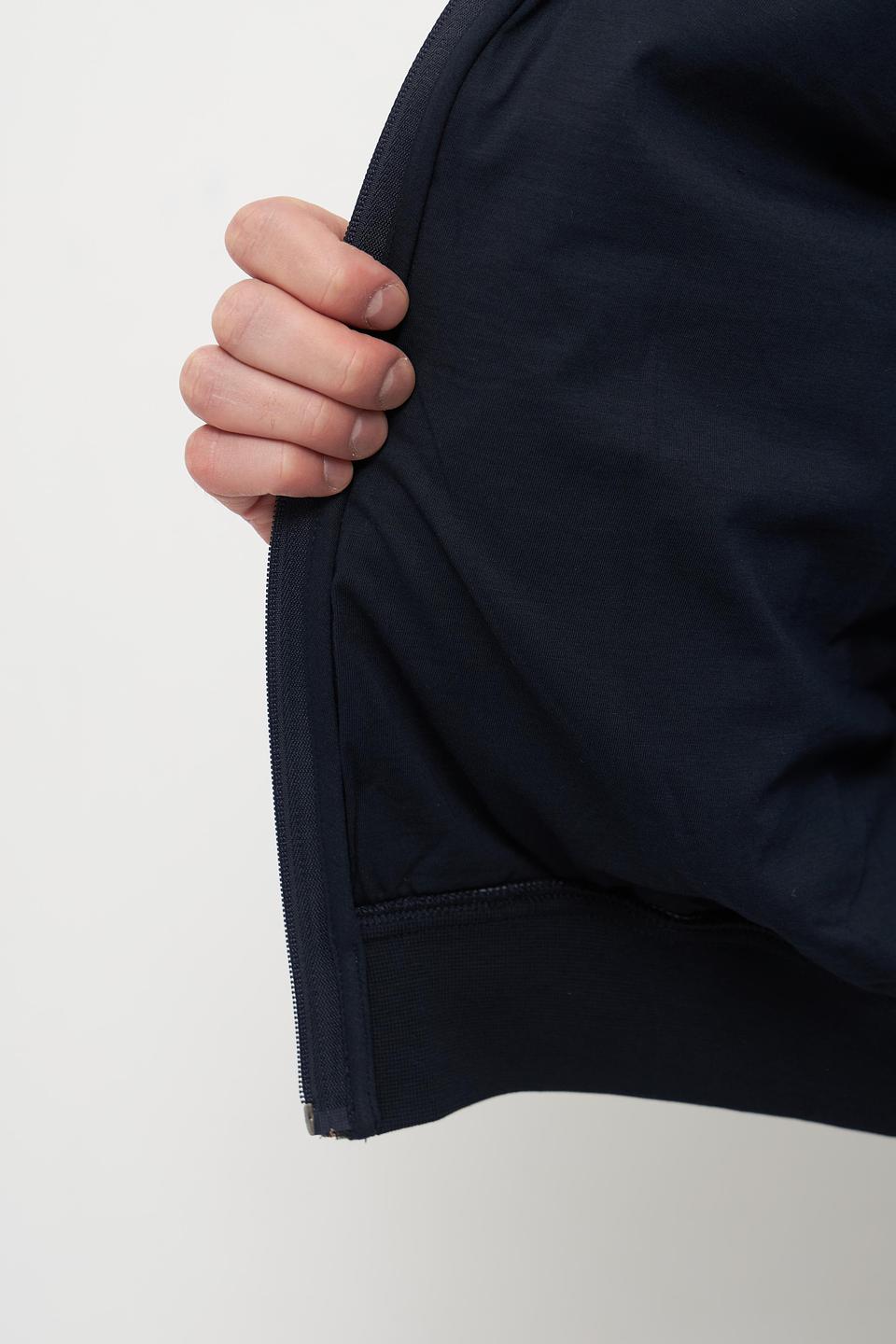 Кардиган Bugatti стеганый темно-синий