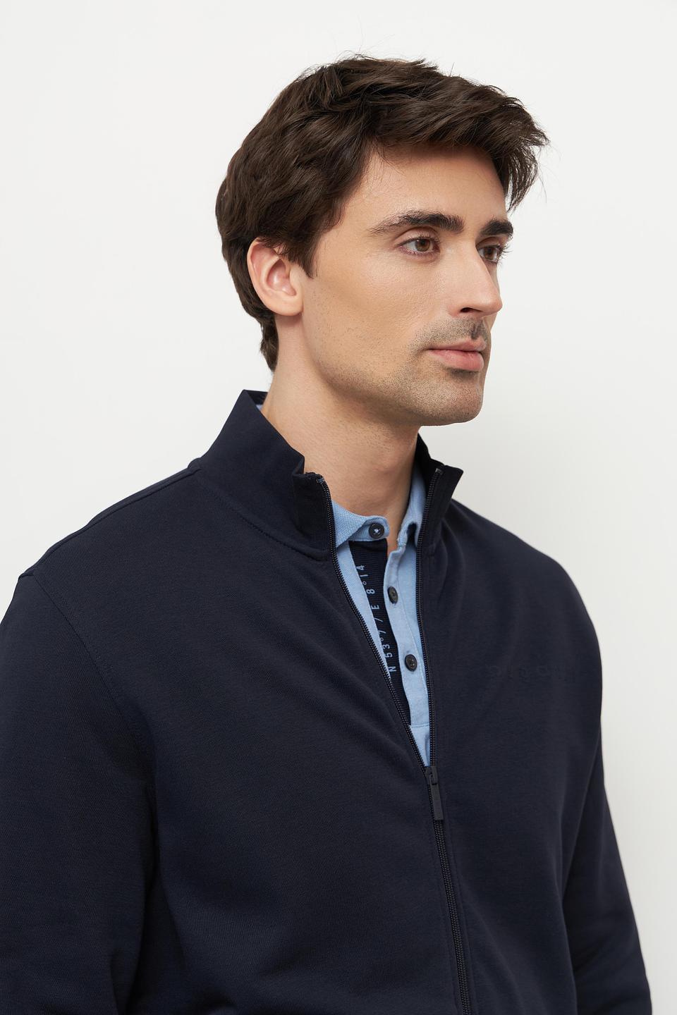 Кардиган Bugatti темно-синий с цветной отделкой