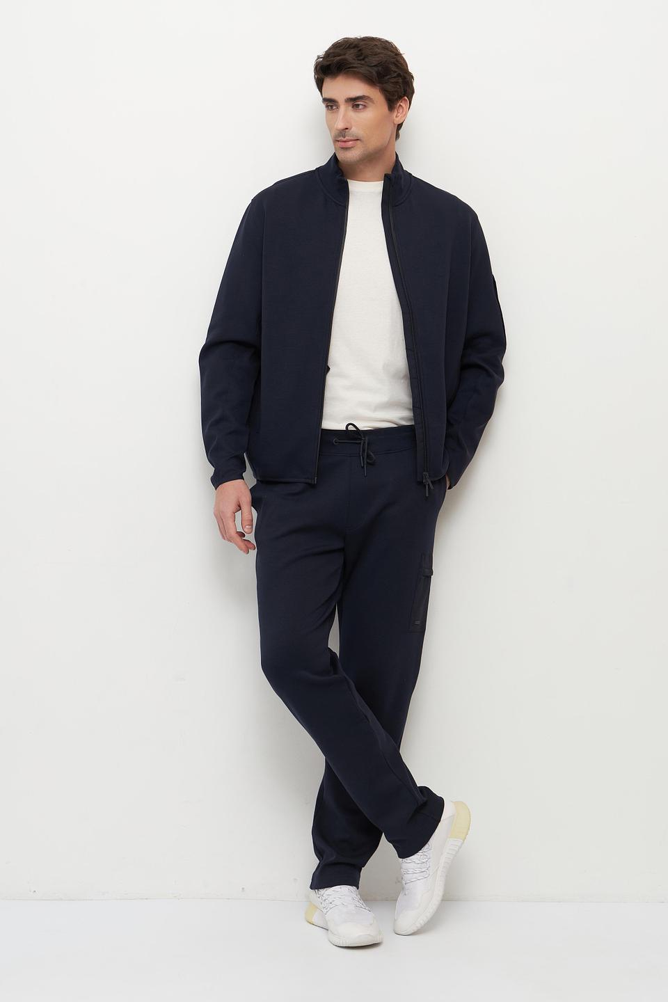 Кардиган Bugatti темно-синий с отделкой