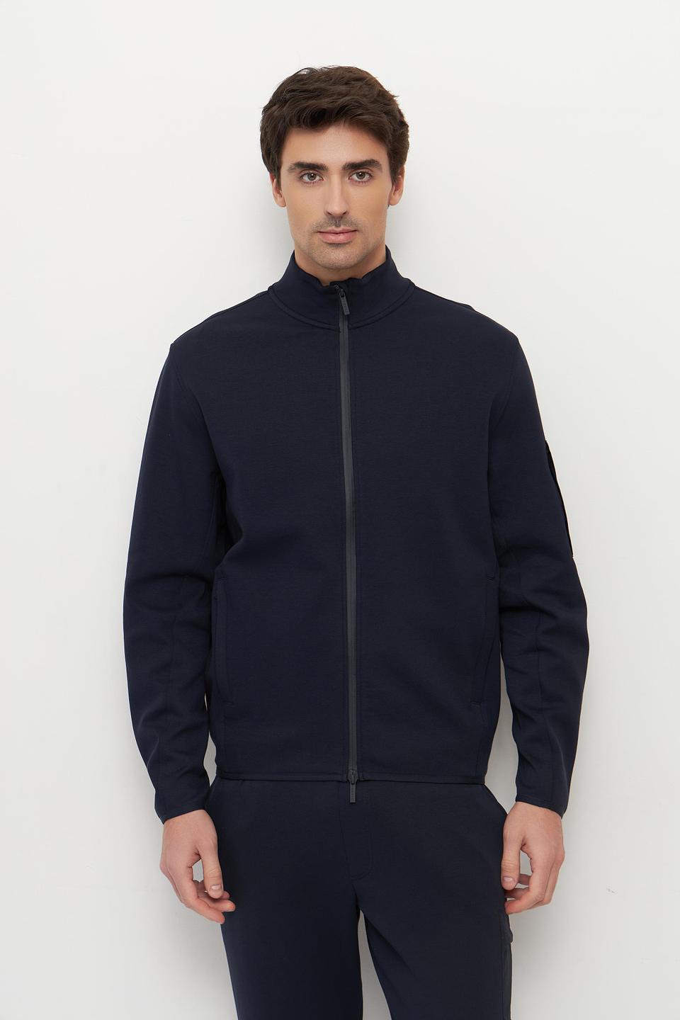 Кардиган Bugatti темно-синий с отделкой