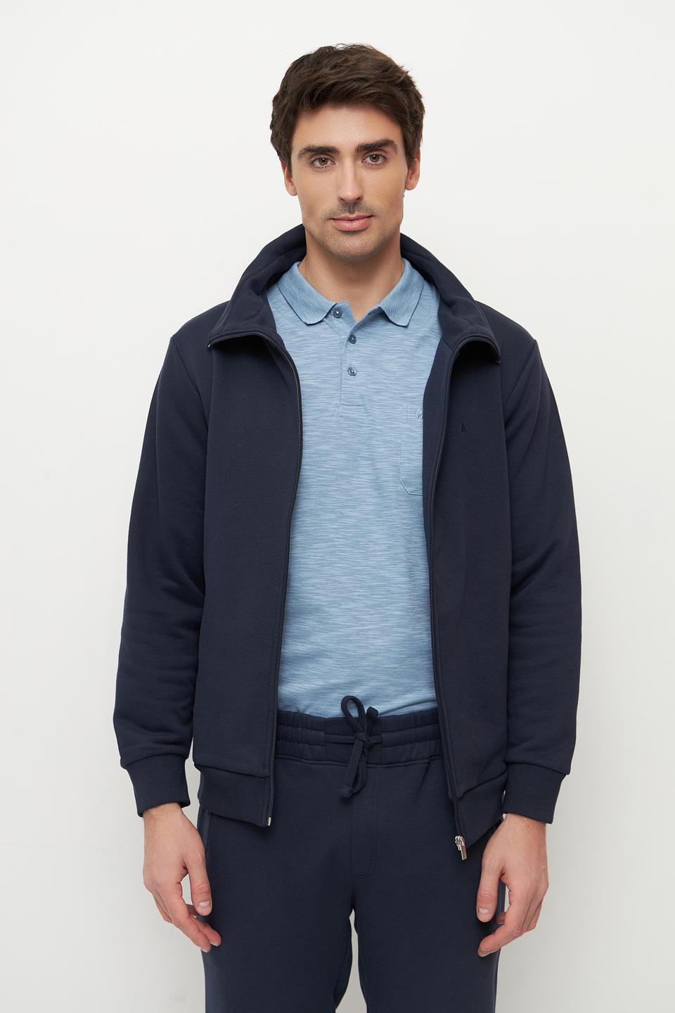 Кардиган Ragman на молнии тёмно-синий