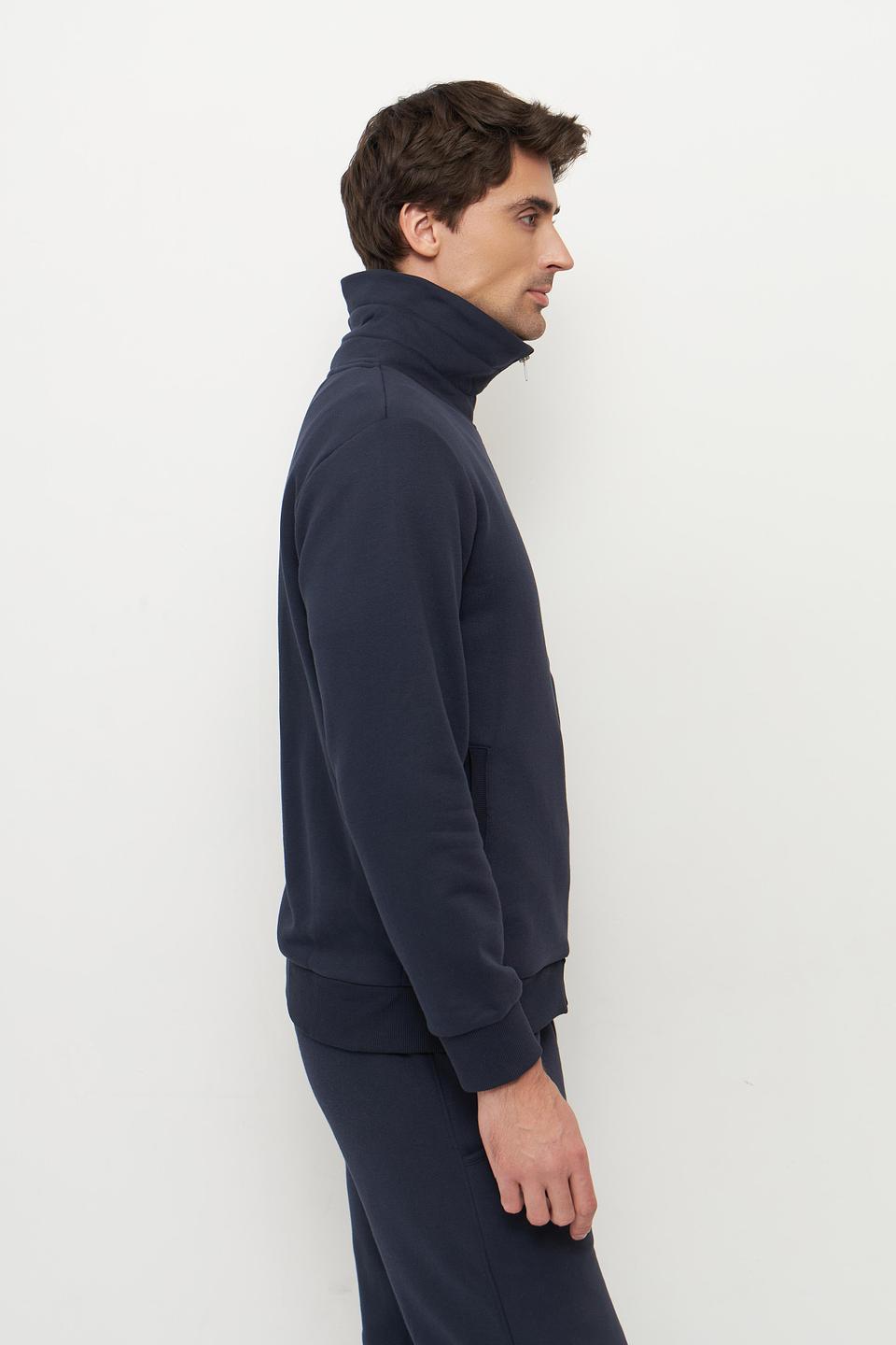 Кардиган Ragman на молнии тёмно-синий