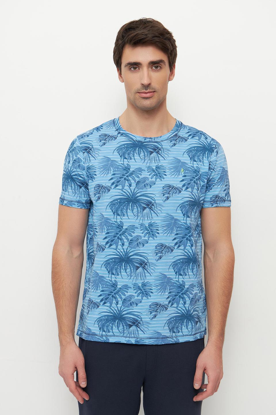 Футболка Ragman с тропическим принтом