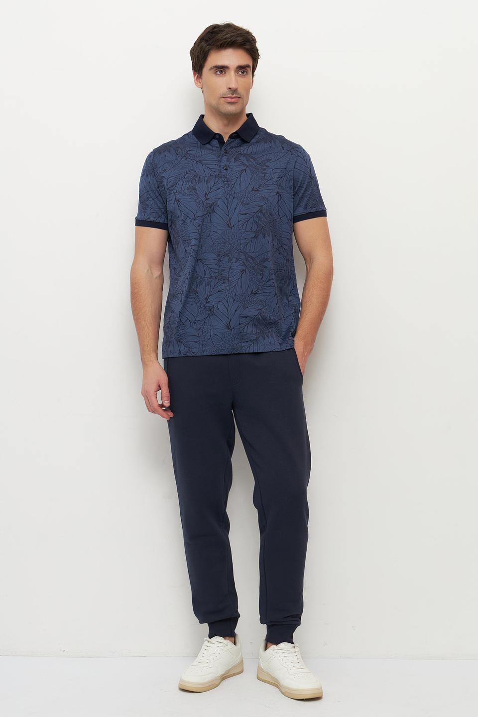 Поло Ragman с тропическим принтом