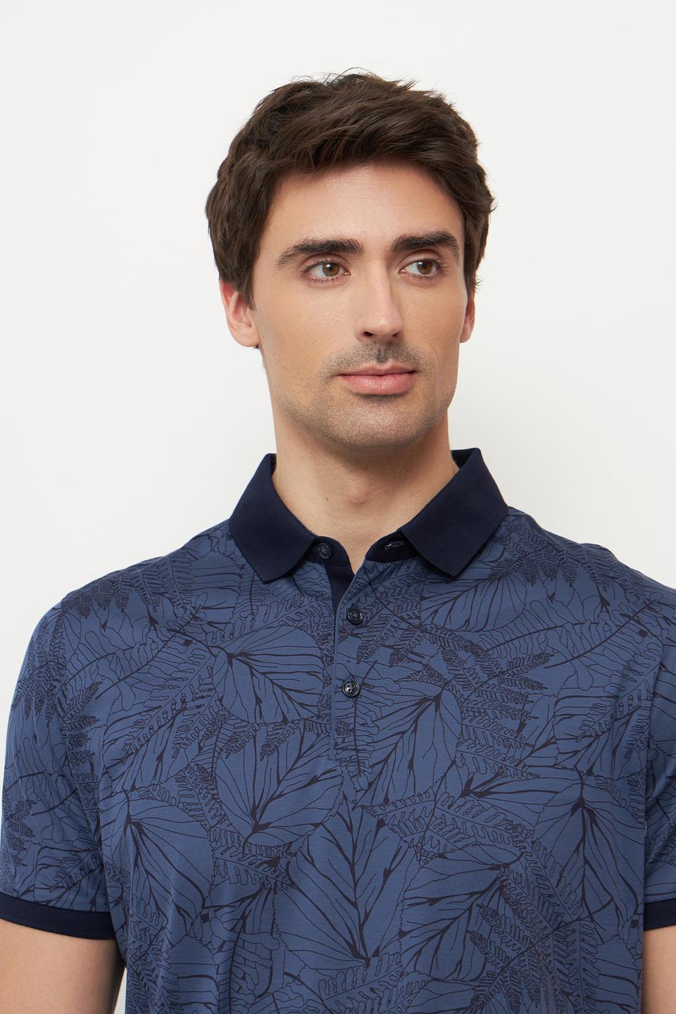 Поло Ragman с тропическим принтом