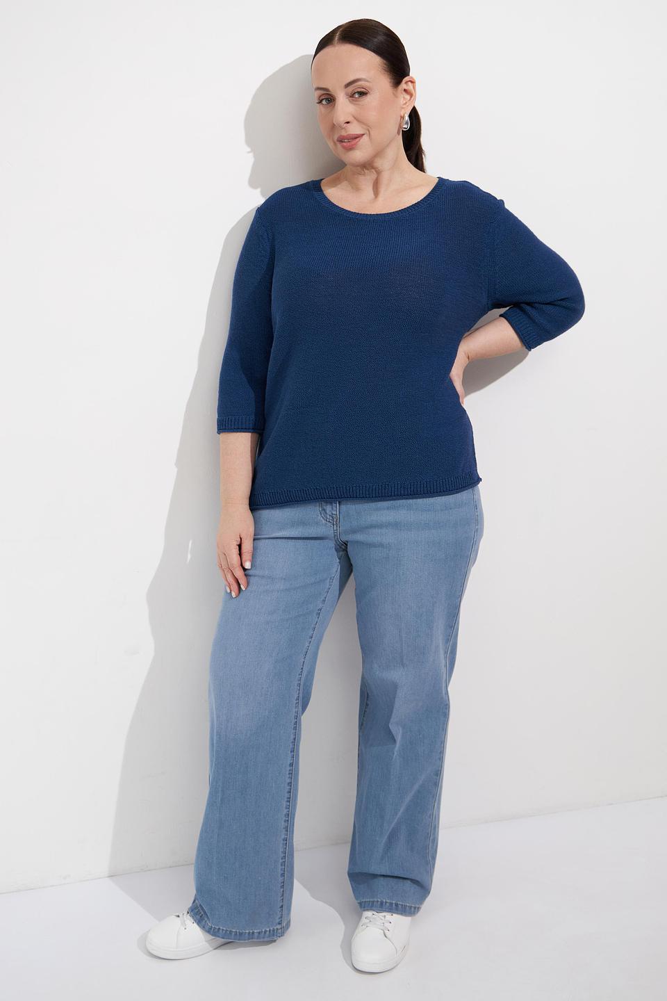 Пуловер Via Appia с пайетками синий