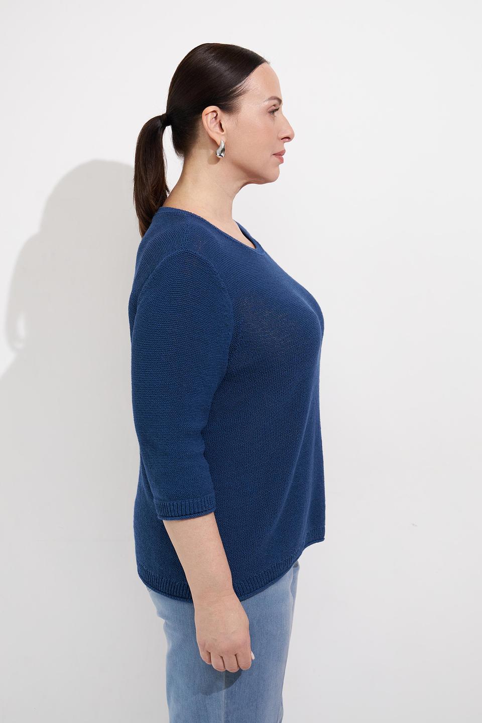 Пуловер Via Appia с пайетками синий