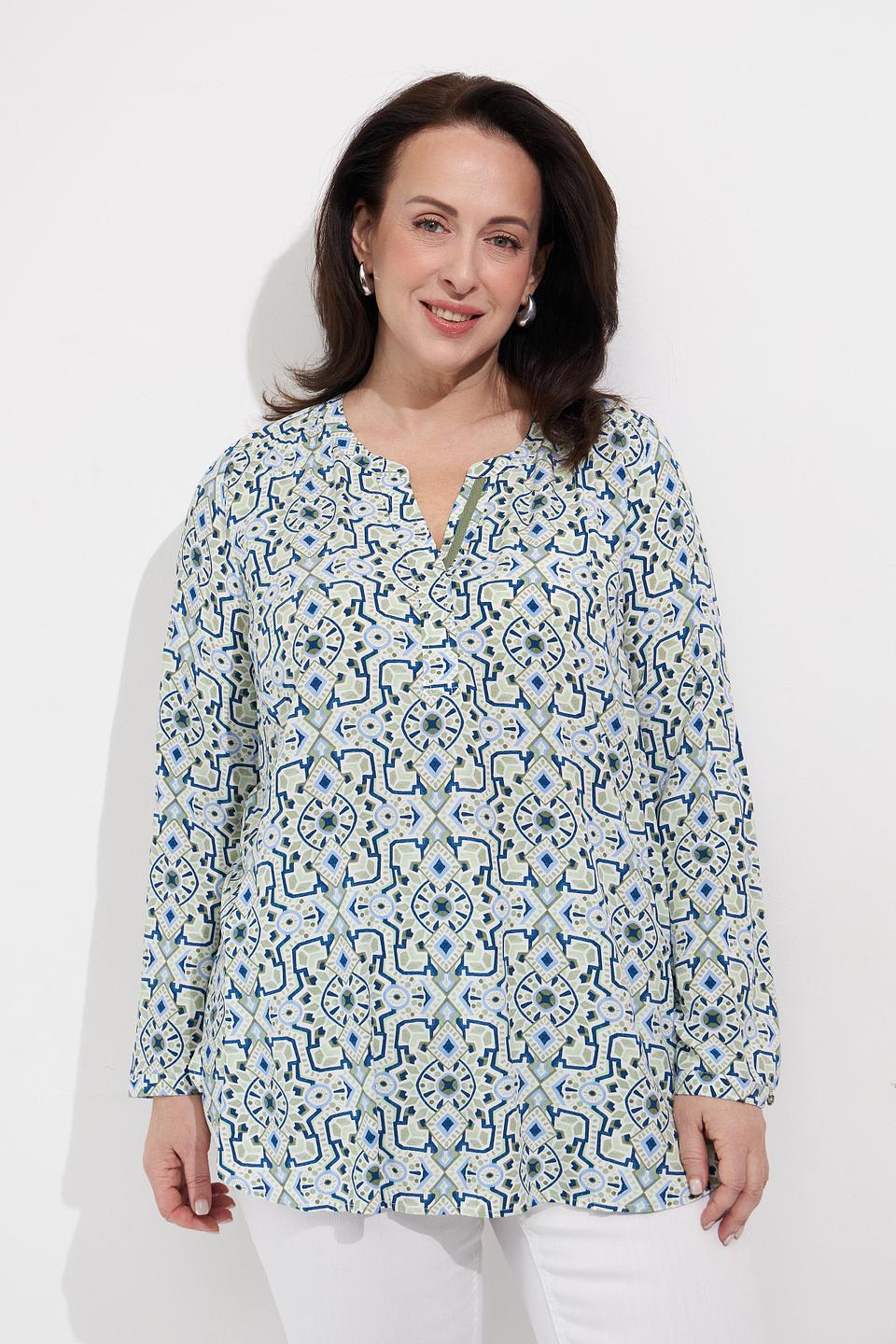 Блуза Via Appia с геометрическим принтом