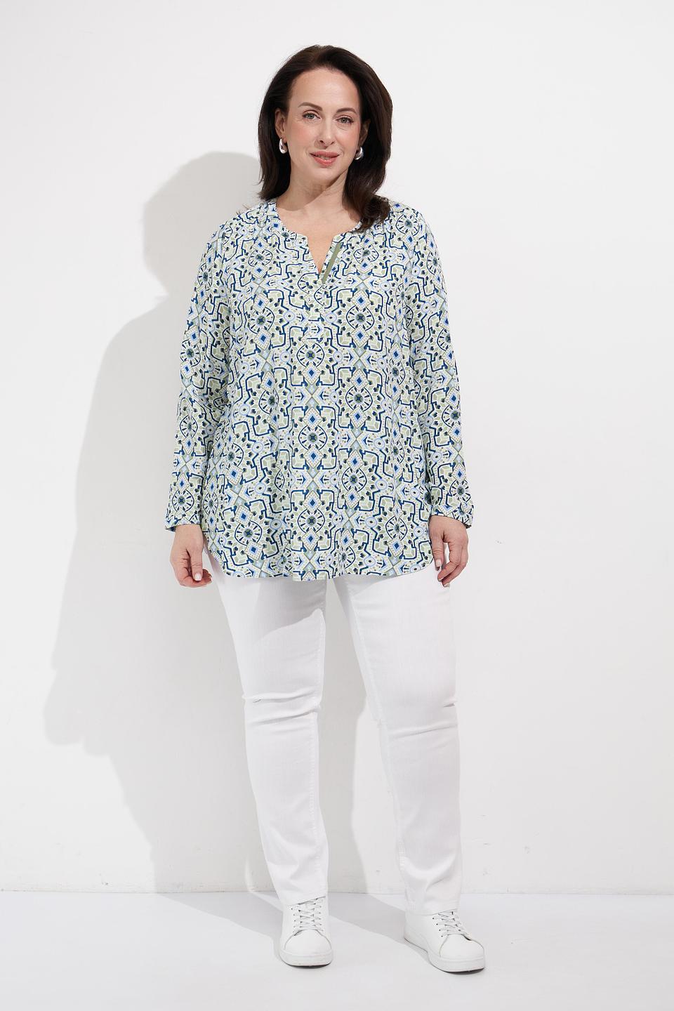 Блуза Via Appia с геометрическим принтом