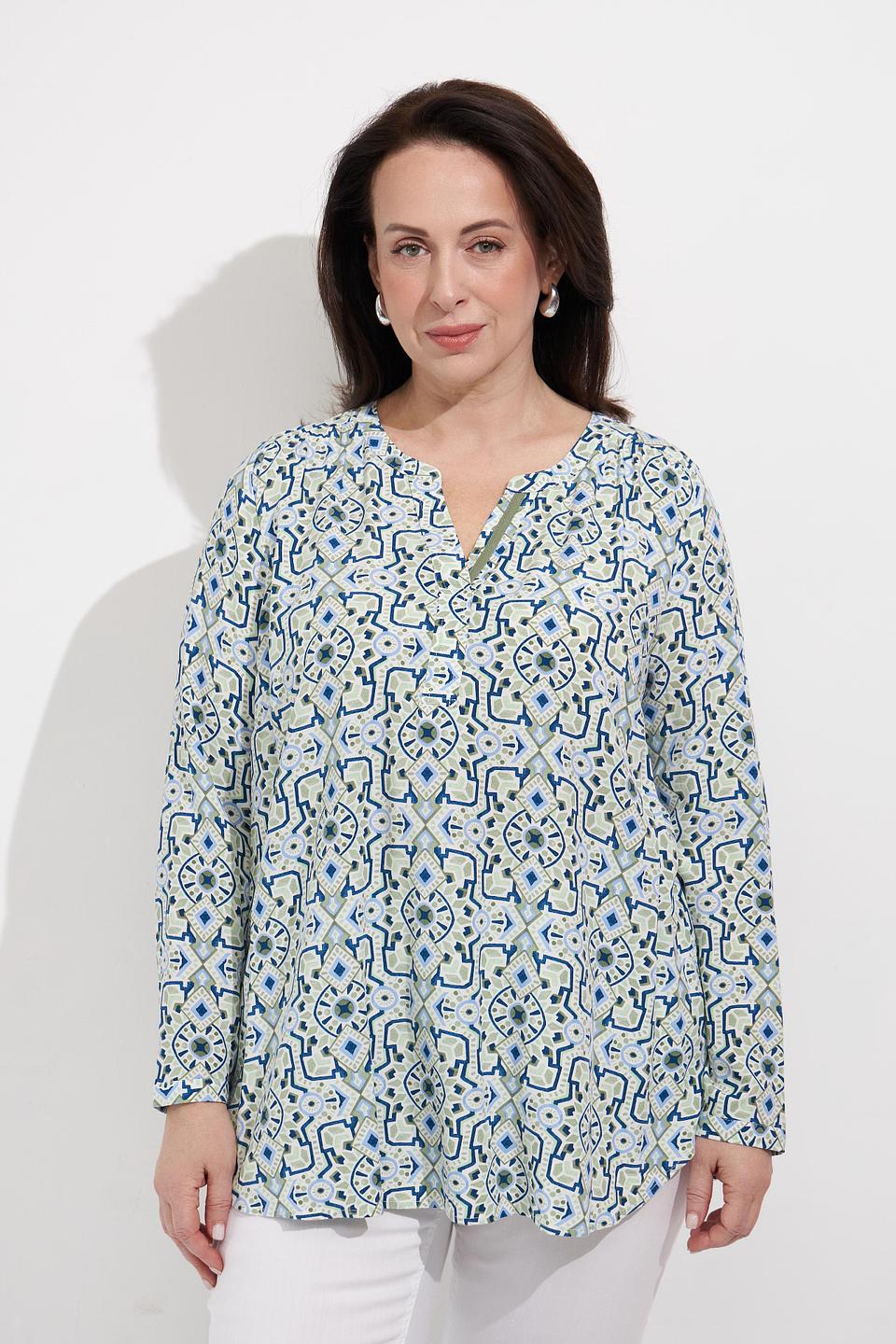 Блуза Via Appia с геометрическим принтом