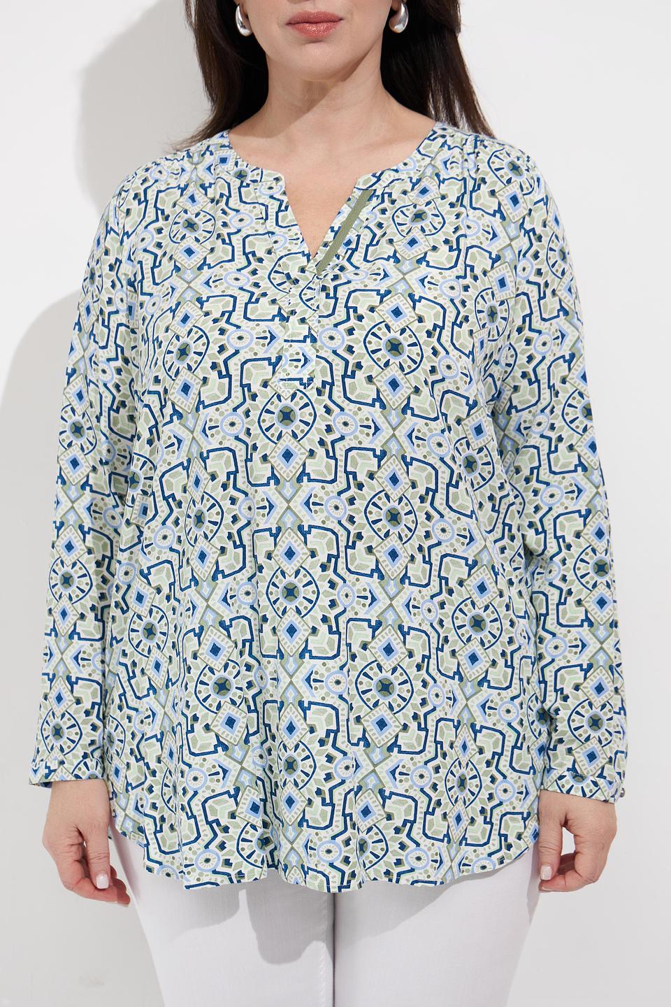 Блуза Via Appia с геометрическим принтом