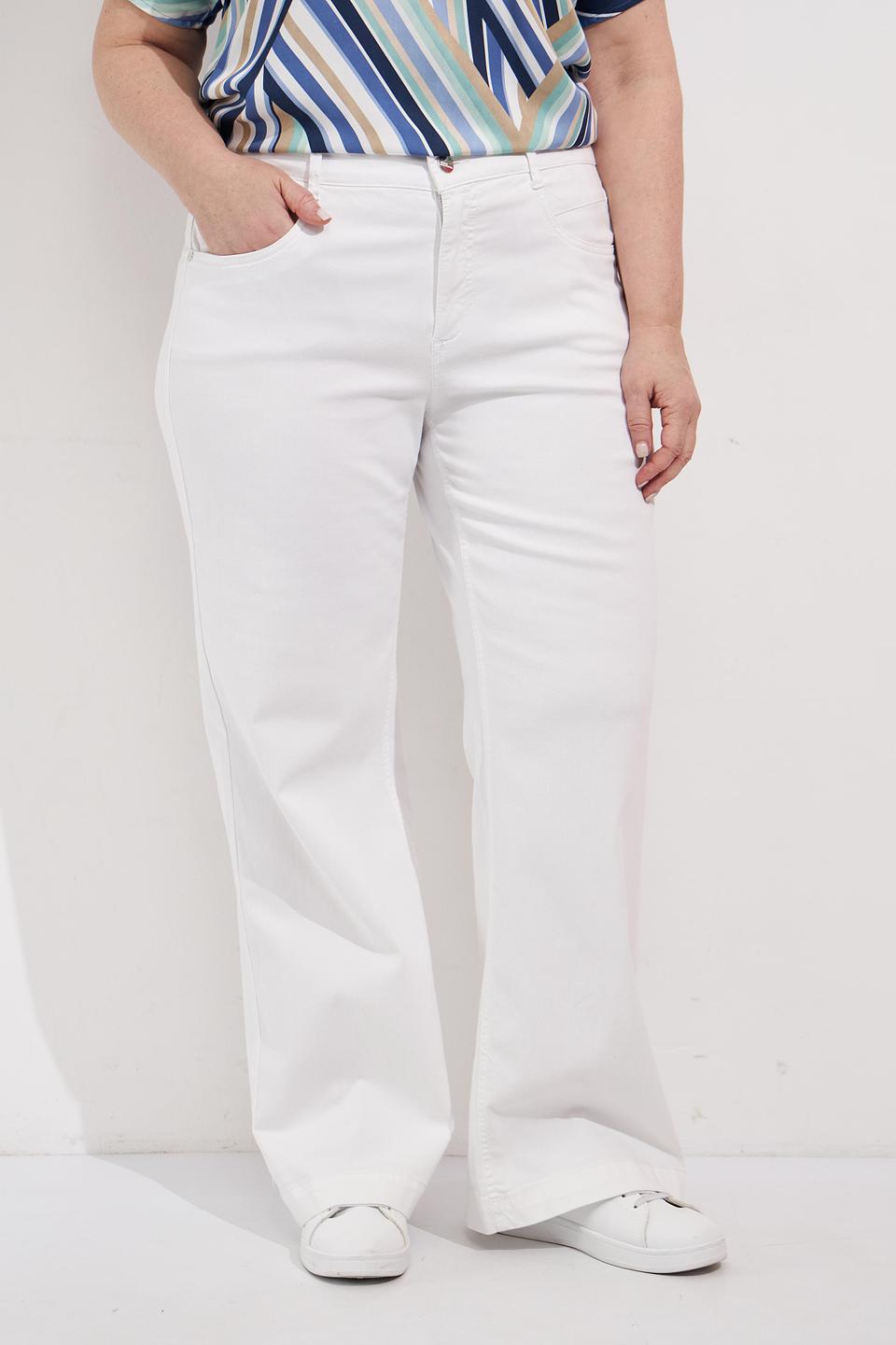 Джинсы клеш Anna Montana белые