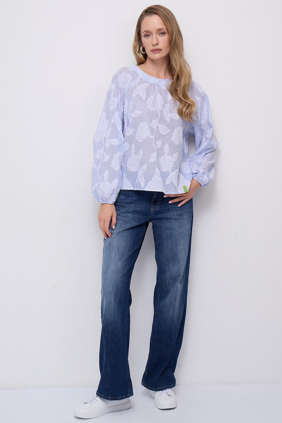 Блуза Lecomte с цветочным принтом