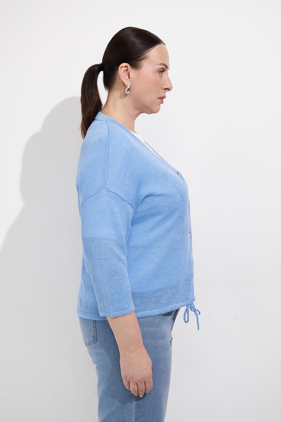 Жакет Rabe collection голубой льняной