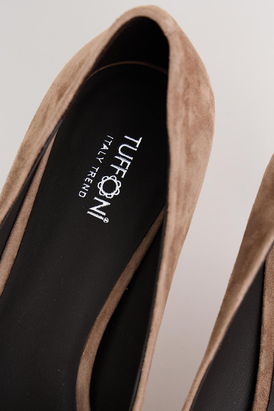 Туфли Tuffoni бежевые лодочки