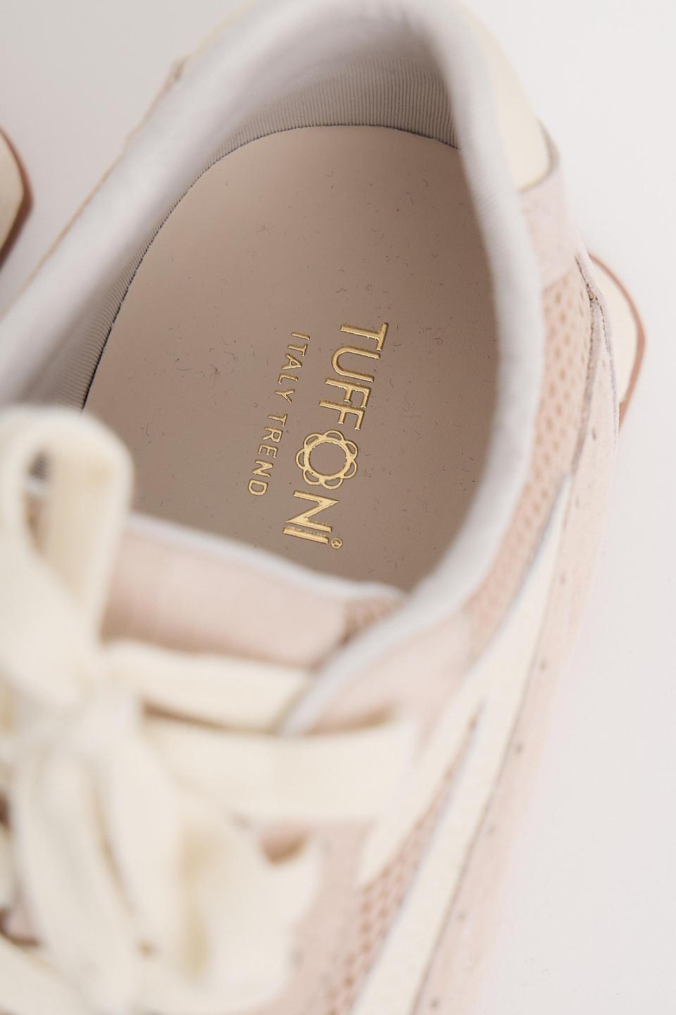 Кроссовки Tuffoni замшевые бежевые