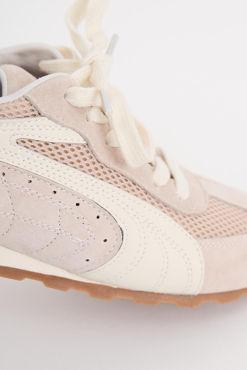 Кроссовки Tuffoni замшевые бежевые