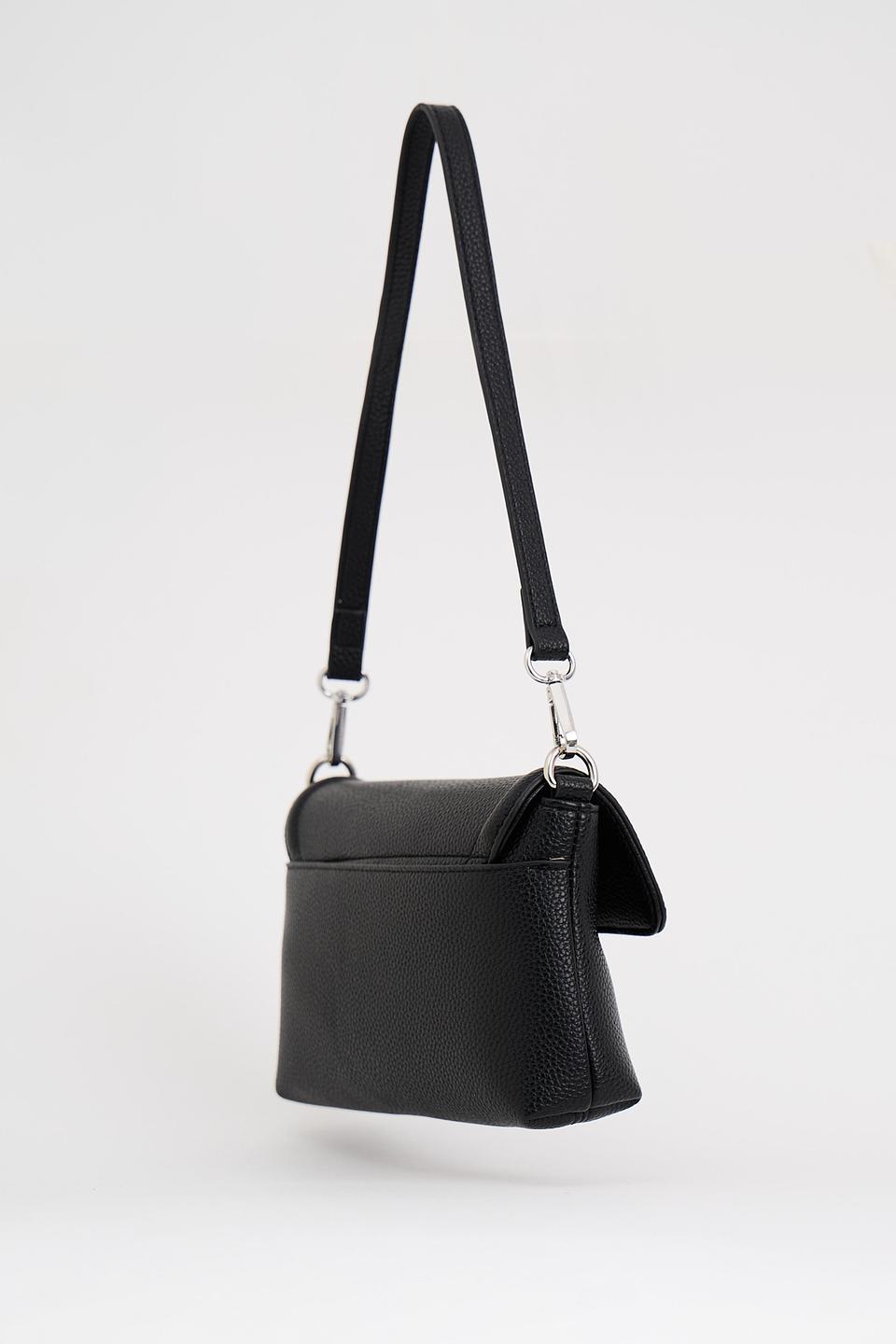 Сумка Fabretti с клапаном чёрная