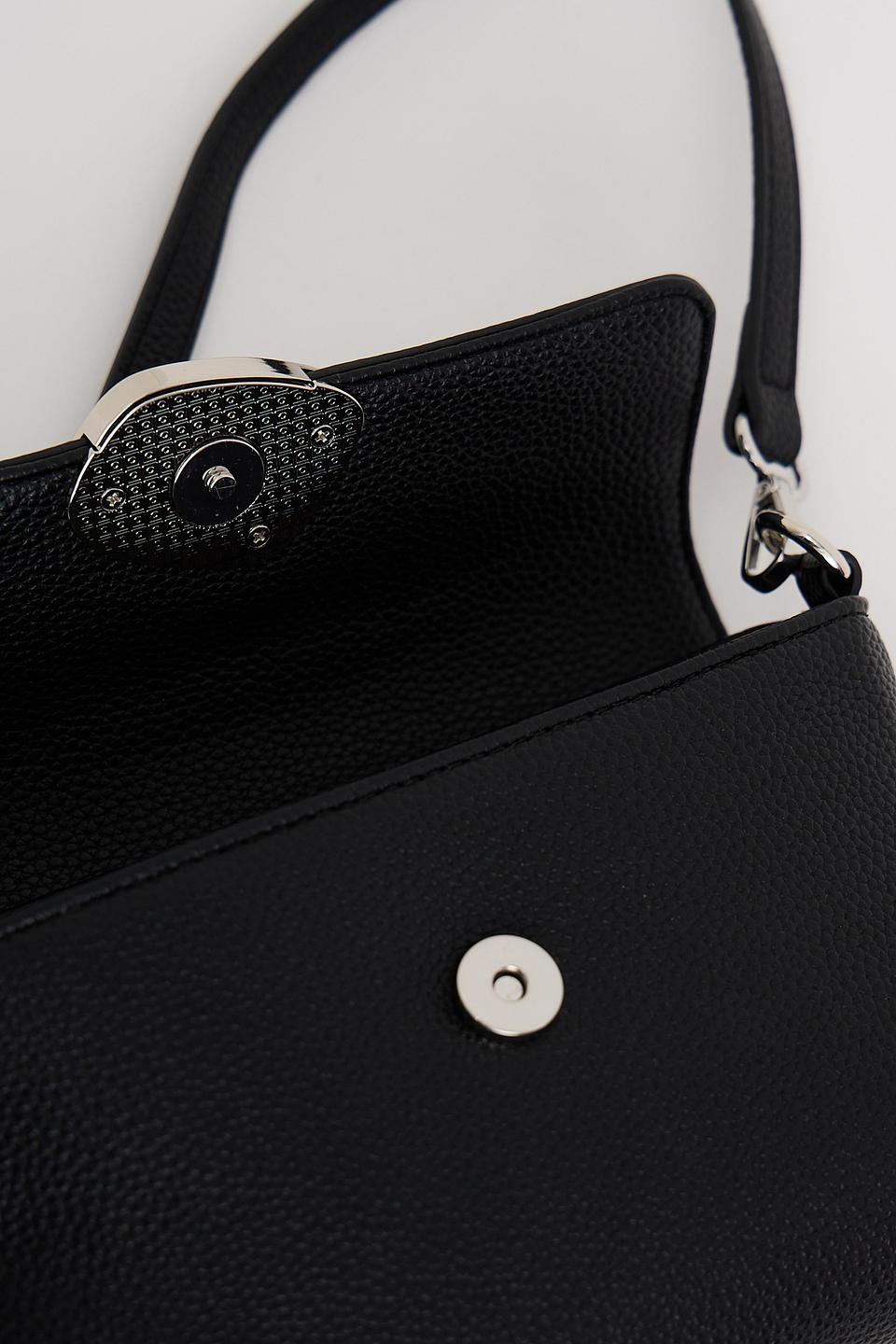 Сумка Fabretti с клапаном чёрная