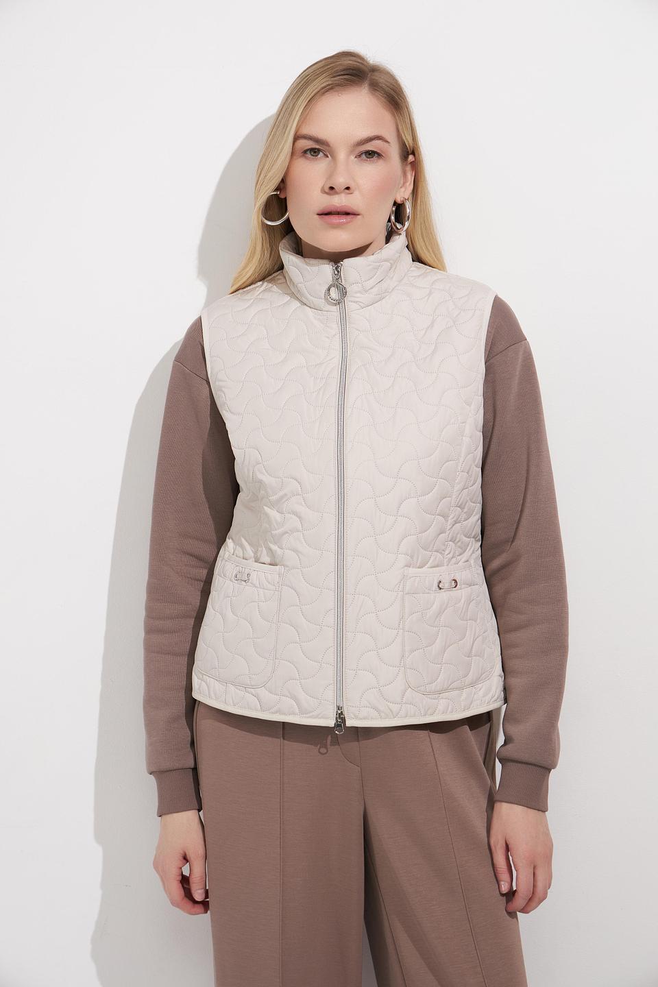 Lebek стеганая жилетка бежевая