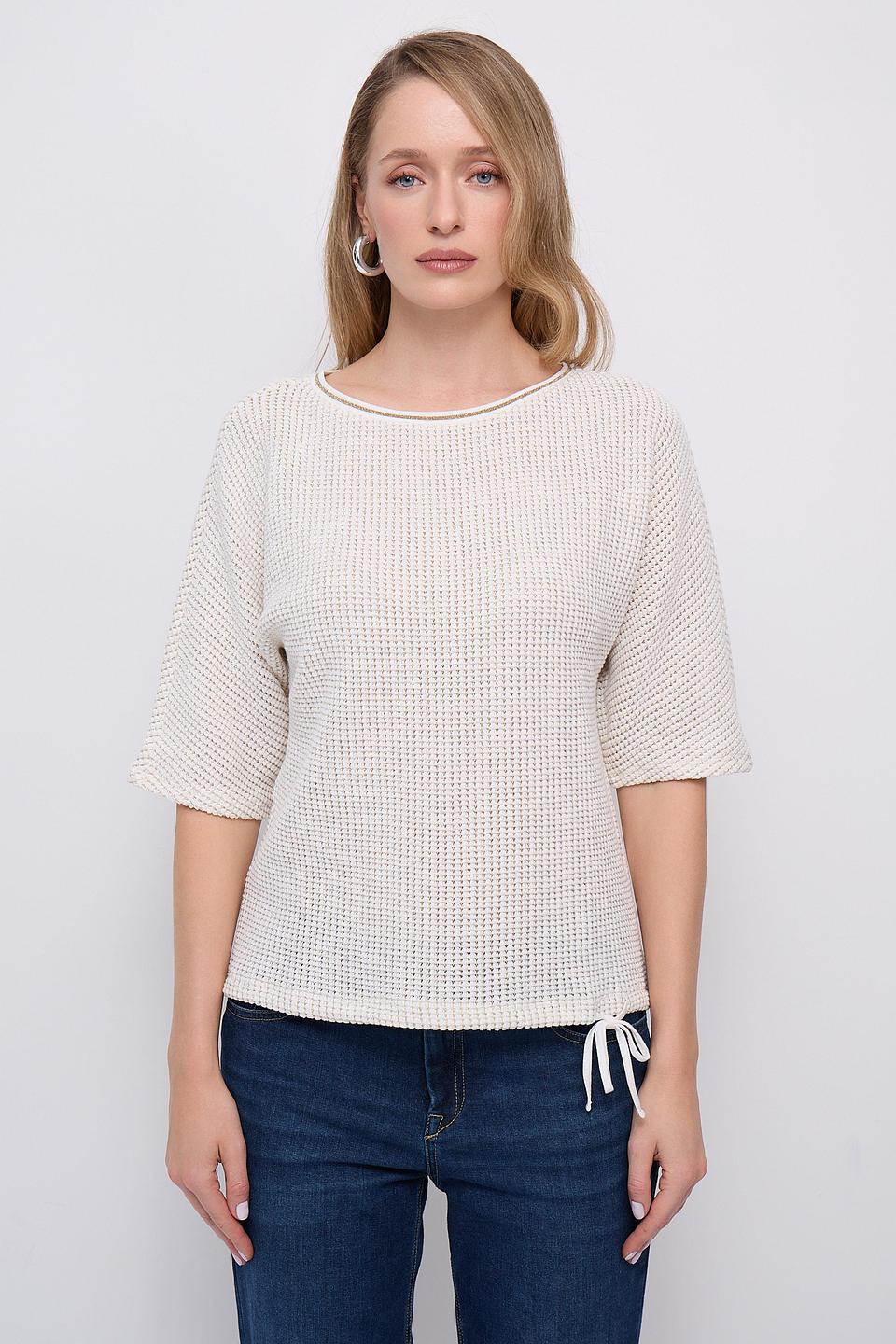 Пуловер Betty Barclay молочный с рукавами 3/4