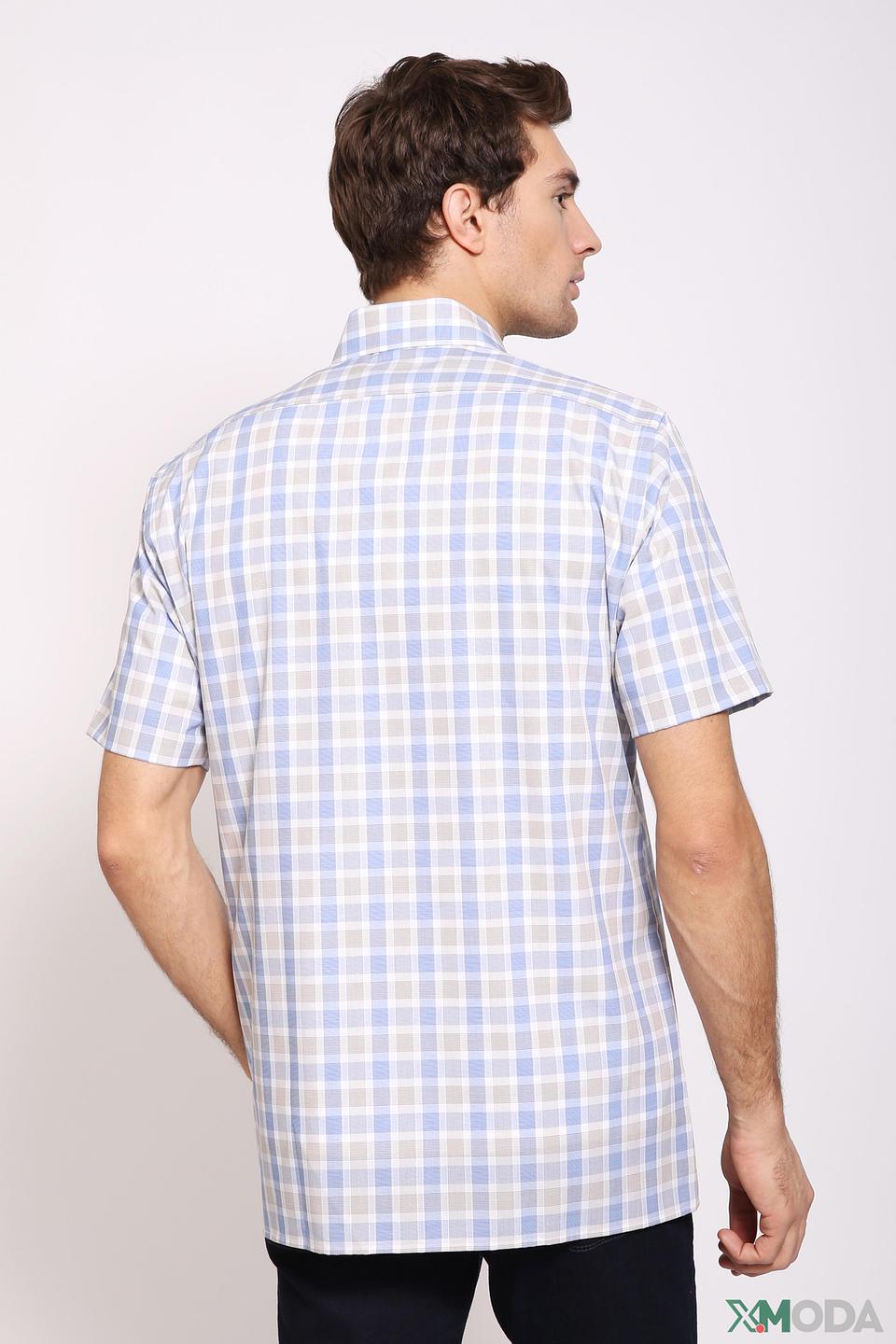 Рубашка кр-рукав Olymp в клетку