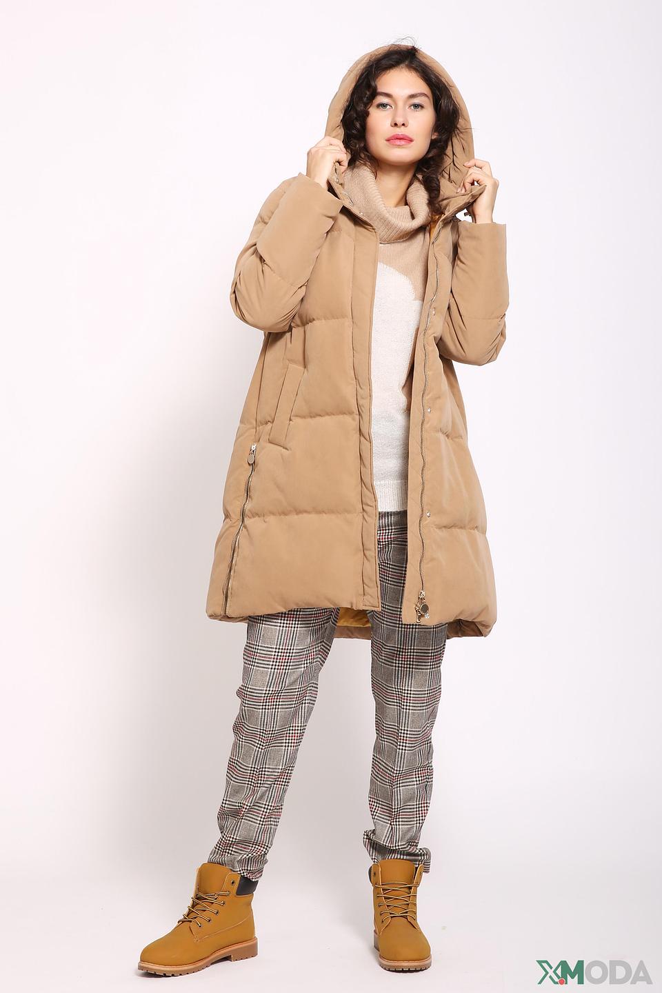 Пальто Penny Black стеганое бежевое