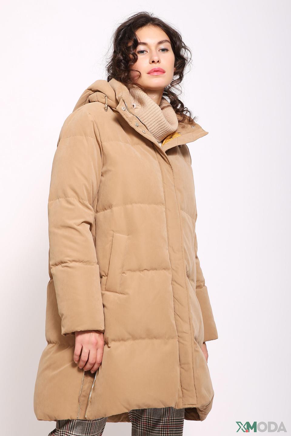 Пальто Penny Black стеганое бежевое