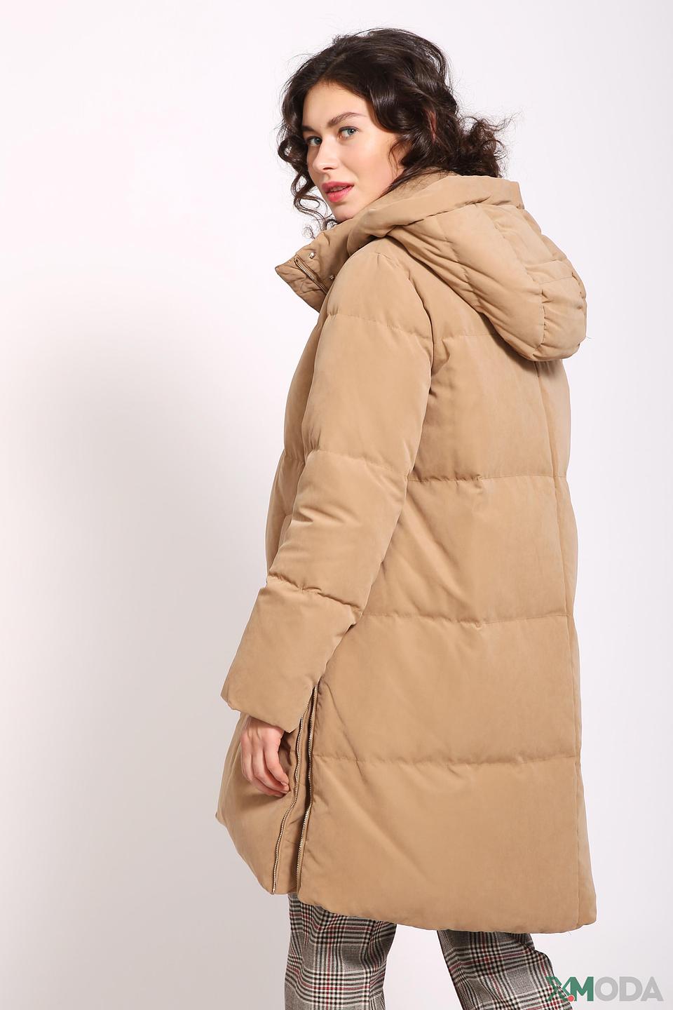 Пальто Penny Black стеганое бежевое