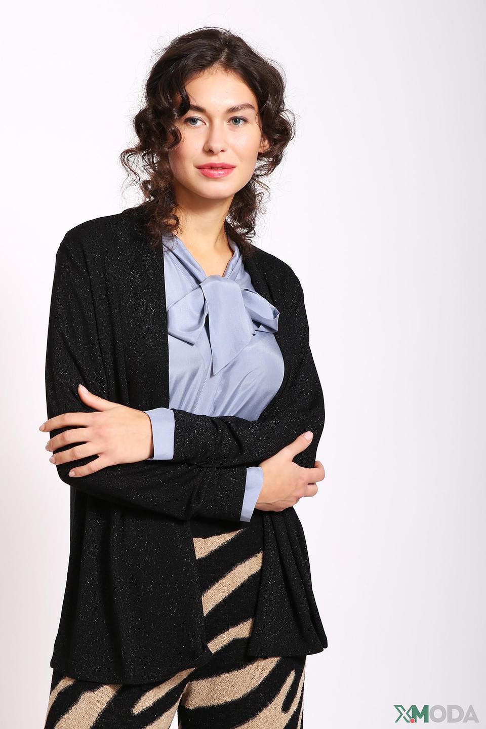 Жакет Lebek с блестками чёрный