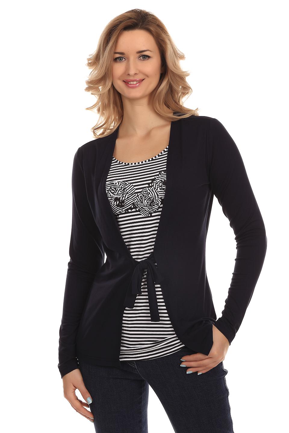 Блуза Pezzo с завязками чёрный