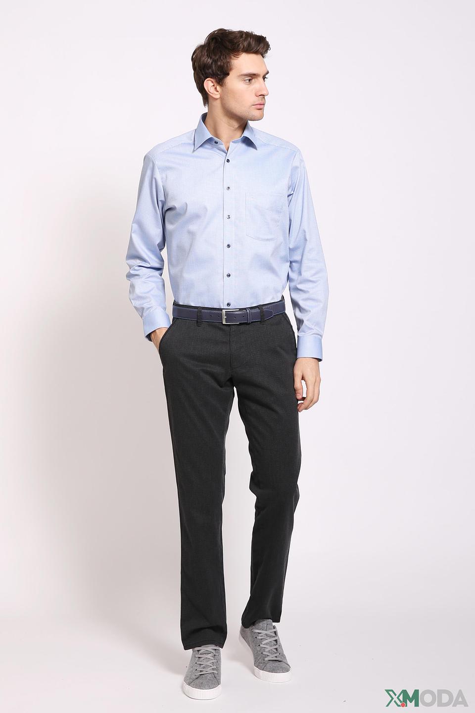 Рубашка Olymp men голубая приталенная
