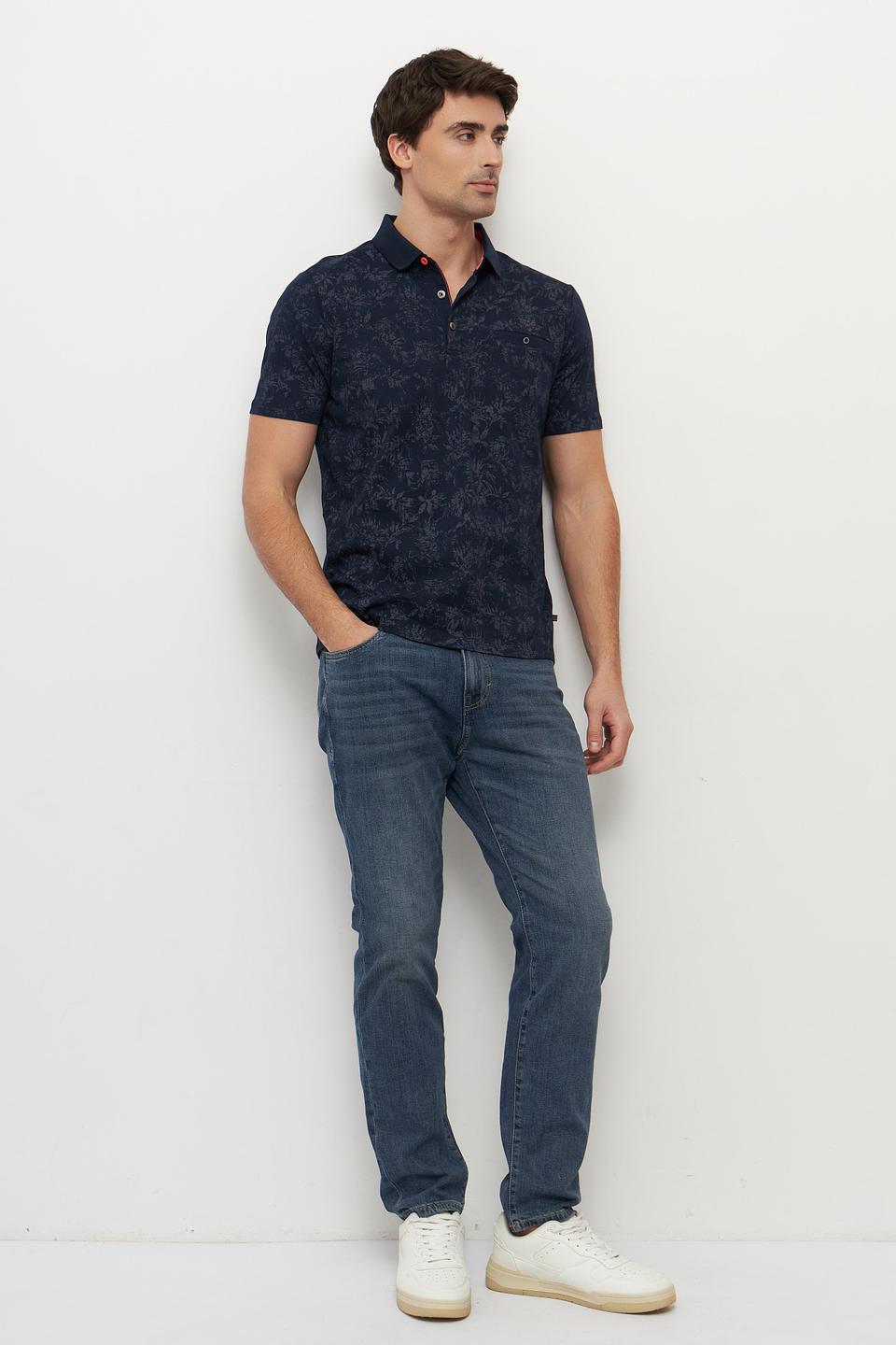 Поло Monte Carlo с цветочным принтом