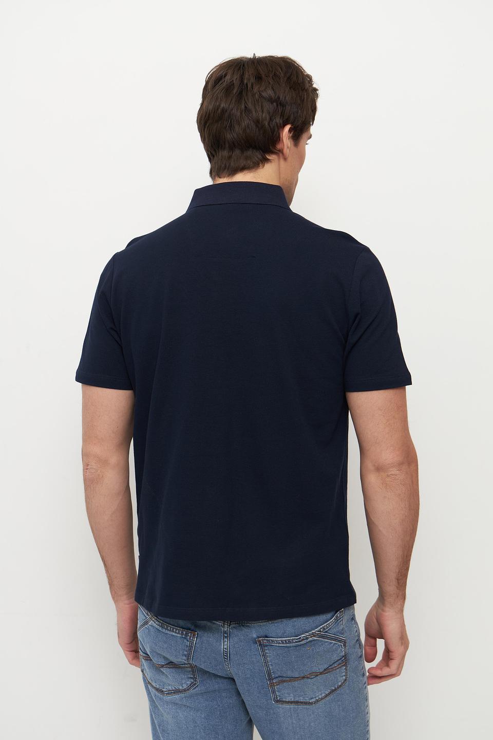 Поло Monte Carlo с вышивкой, тёмно-синее