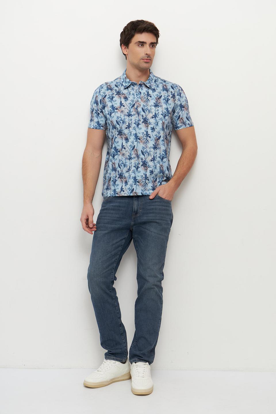 Поло Monte Carlo с цветочным принтом