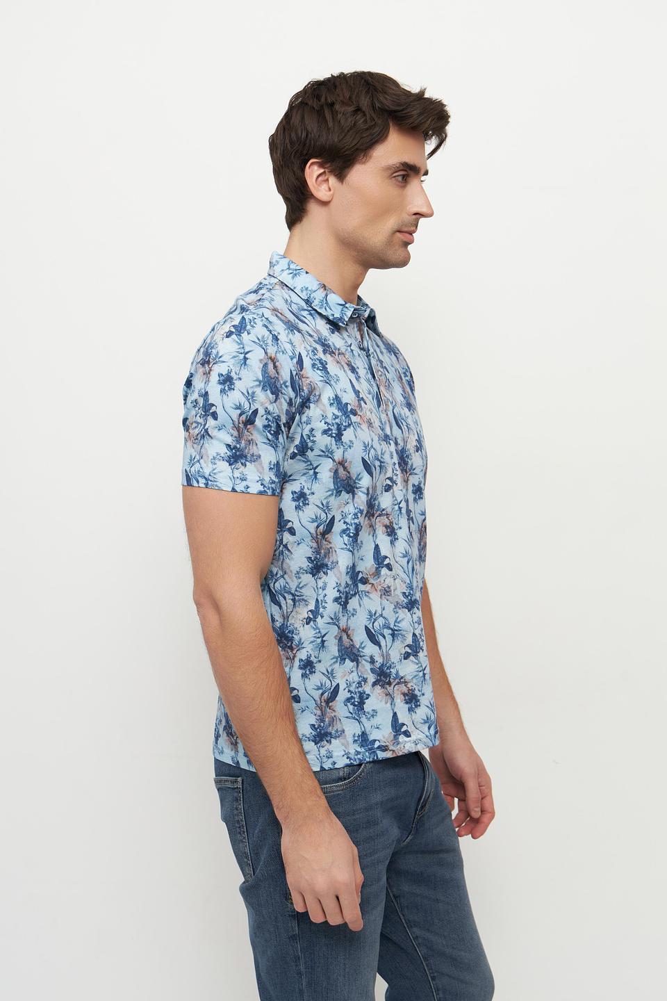 Поло Monte Carlo с цветочным принтом