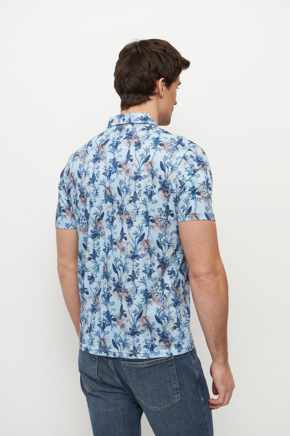 Поло Monte Carlo с цветочным принтом