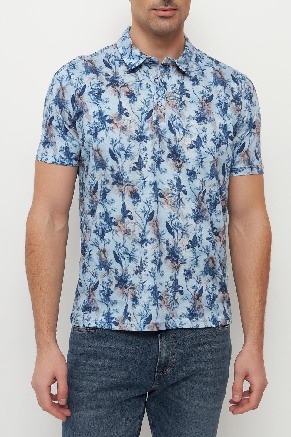 Поло Monte Carlo с цветочным принтом