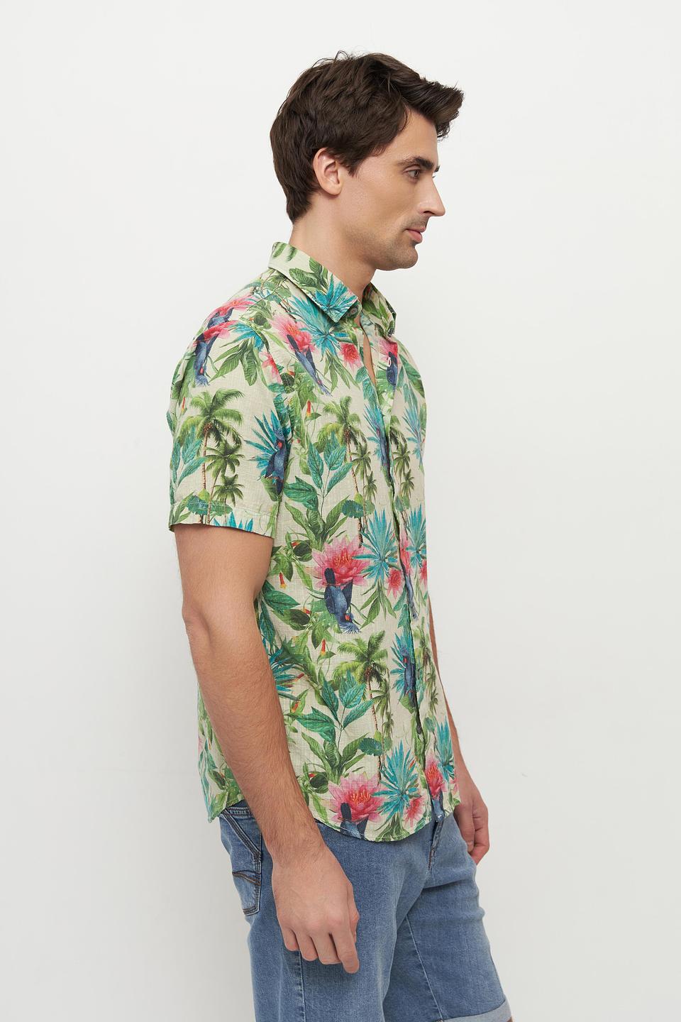 Рубашка Monte Carlo с тропическим принтом