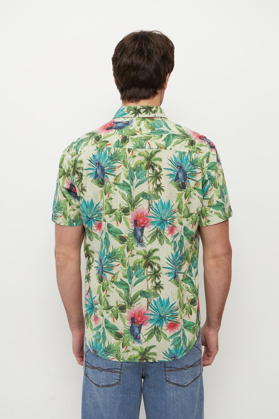Рубашка Monte Carlo с тропическим принтом