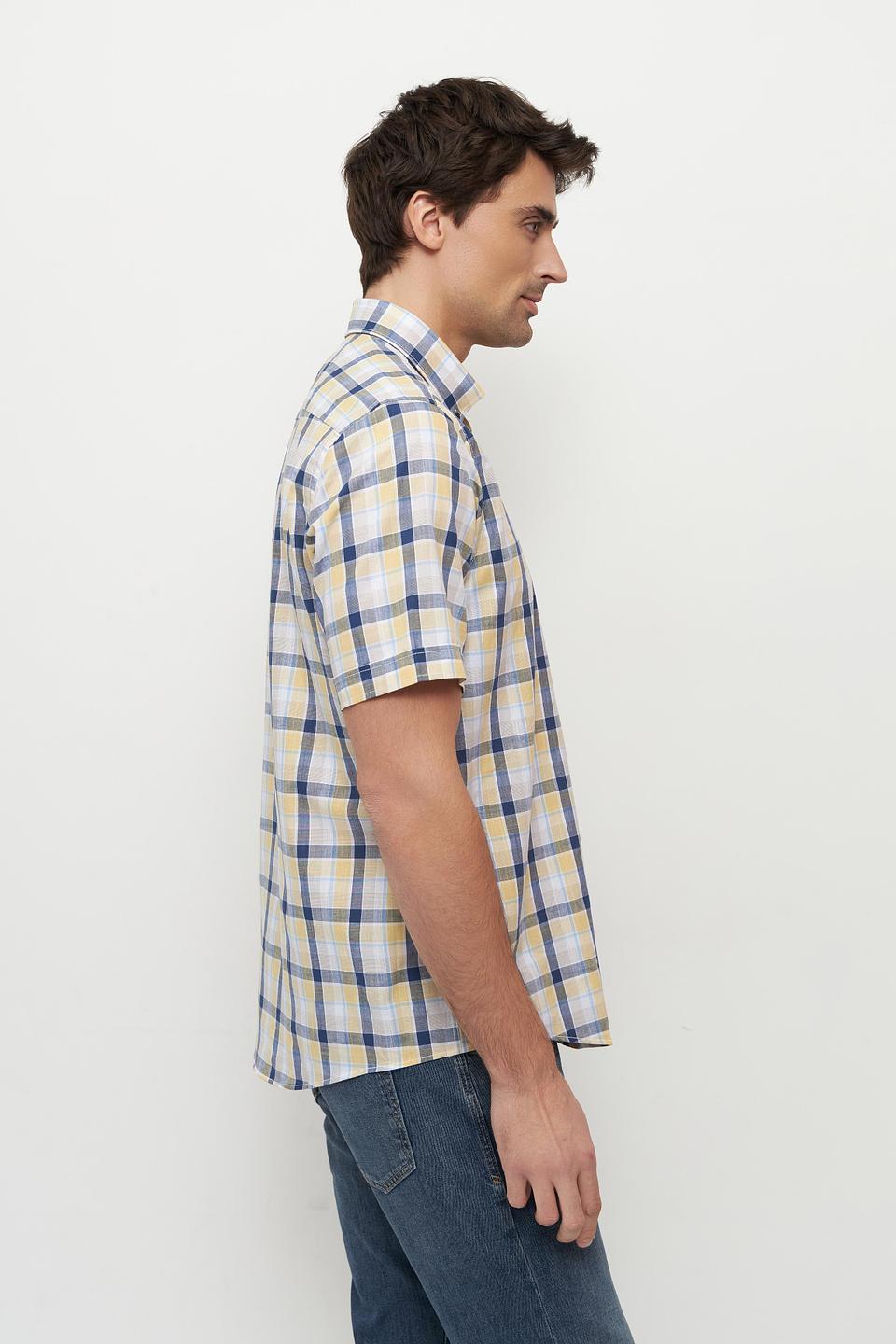 Рубашка Casa Moda в клетку жёлтая