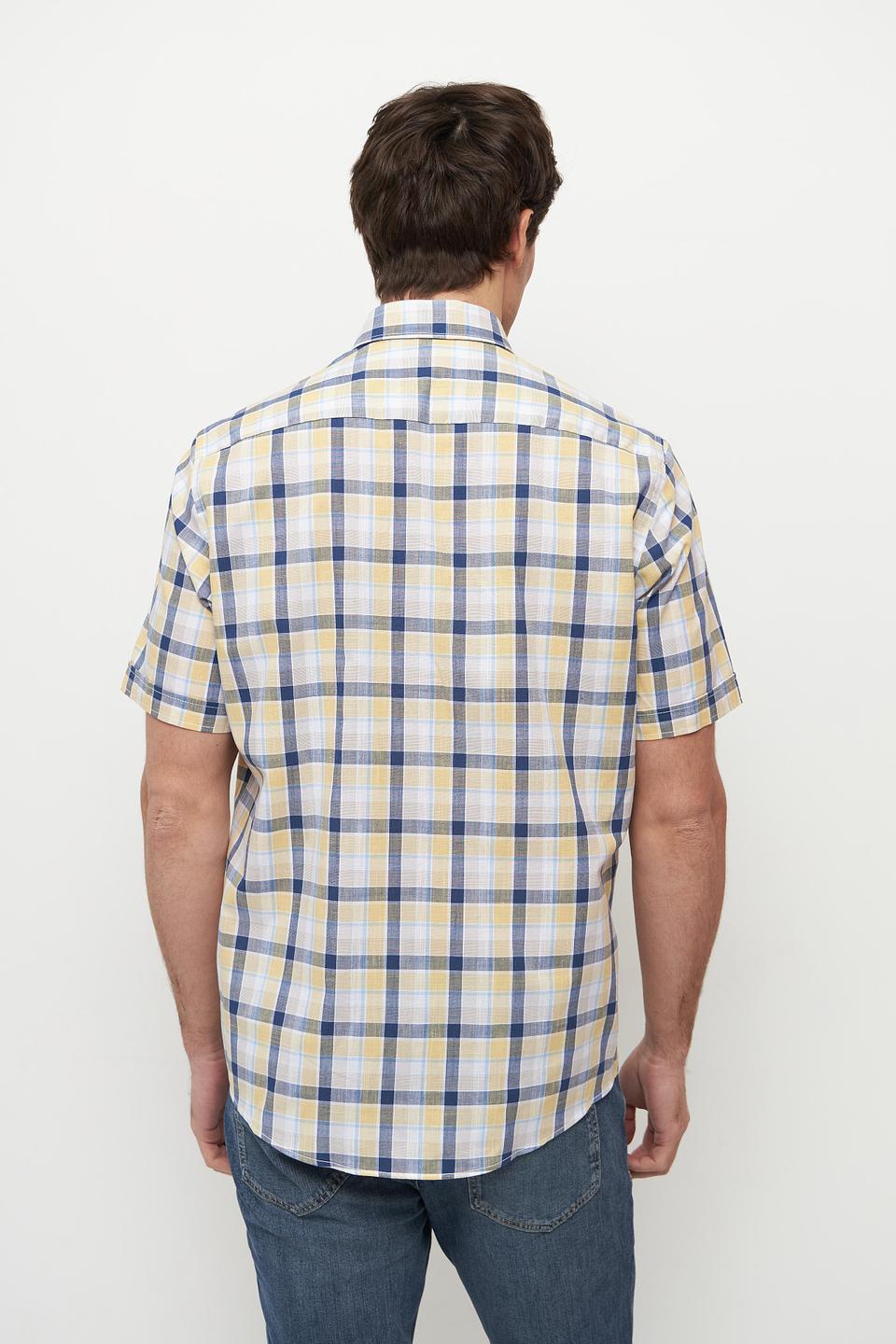 Рубашка Casa Moda в клетку жёлтая